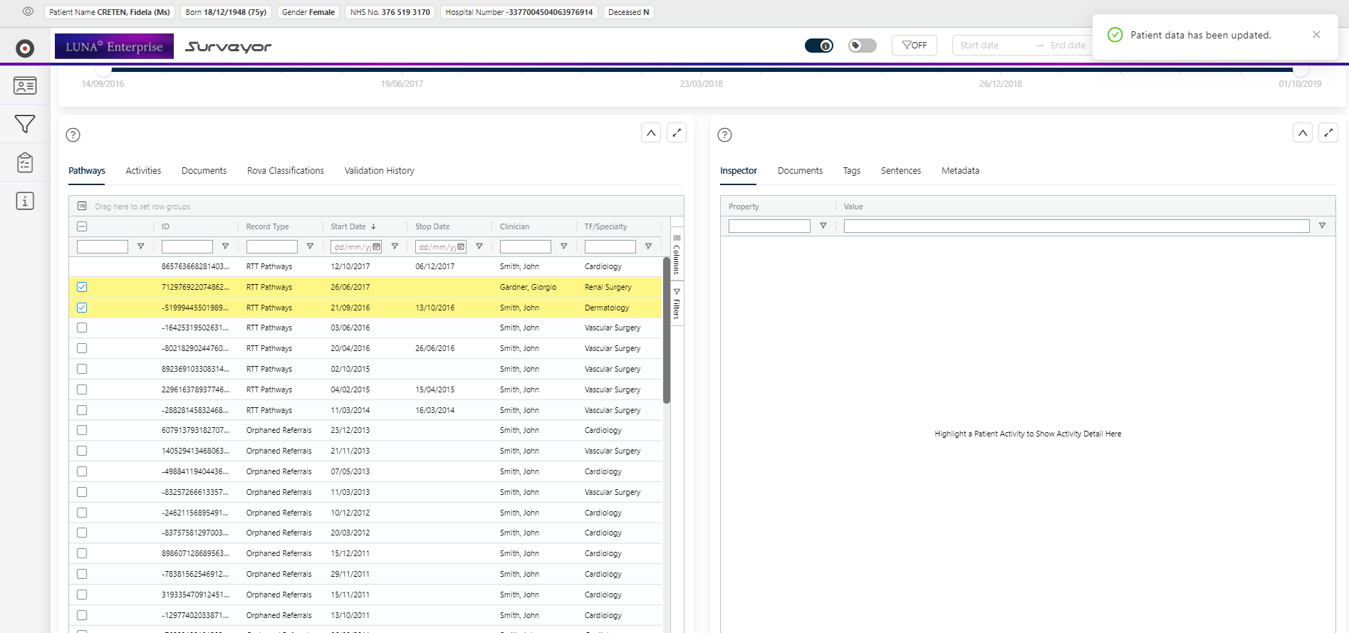 Master records moved to details panel.
